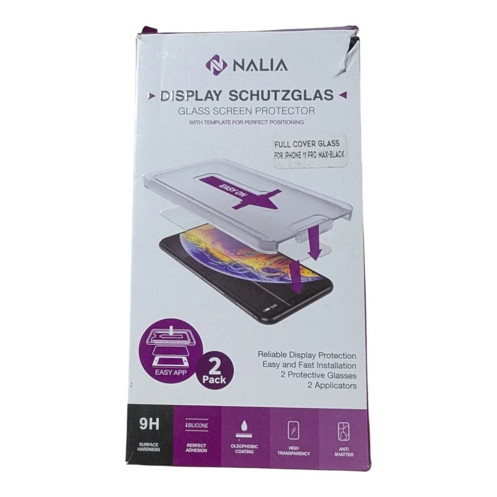 A1. Nalia Display Schutzglas Screen Protector 2 Pack For Apple iPhone 11 Pro Max